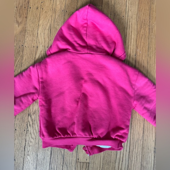 GAP Kids Fuchsia Hoodie with Sherpa Lining - Picture 7 of 9